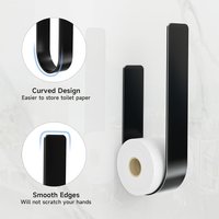 Wall Hanging Toilet Paper Holder Metal Storage Bathroom Paper Holders Suitable 3 Rolls Tissue Rack Space Saving Kitchen U Shaped