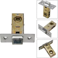 Tubular Latch Toilet Lock Core 30/35/40/45mm Zinc Alloy Flat Mortice Door Tubular Latch Internal Bolt Facility Hardware