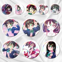 Yazawa Nico Love Live Anime Girl 75mm 44mm 25mm Accessories Toys Badge Brooch Backpack Hat Pins