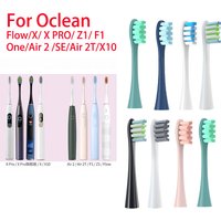Do szczoteczek Oclean Flow/X/ X PRO/ Z1/ F1/ One/ Air 2/SE Miękkie główki do szczoteczek do zębów DuPont Sonic z włosia próżniowego 7 sztuk wymiennych główek