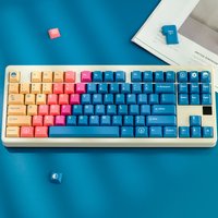 Vilebloom Keycaps Gradient Cherry Profile PBT 5-side Dye Sublimation Mechanical Keyboard Keycap For MX Switch 61/64/68/75/84/87