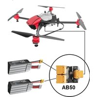 Autoro AB50 Dual Battery Parallel Board w Auto-Switching&Reverse Current Protection LiPo XT60 Connector/Adapter for LiPo Battery