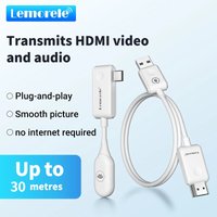 Lemorele HDMI Wireless Type C to HDMI Transmitter Receiver Wireless Extender Kit 30M Video Transceiver for TV Camera Projector