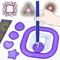 Multi-function Geometric Ruler Drawing Painting Spirograph Tools Kit for Children Educational Coloring Spiral Gears Drafting Toy