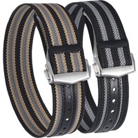 Premium Ribbed Watch Band Deployant Clasp Nylon 20mm 22mm Watch Strap for Omega Folding Buckle Watchband Sport Wristband For Men image 4