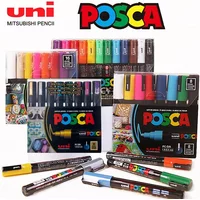 Posca Markers 1M Extra Fine Point, Acrylic Paint Art Marker Pens Set for Drawing Manga Graffiti Crafts DIY, Original Japan Gift