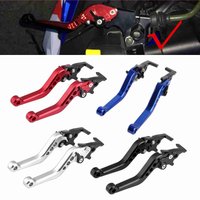 Double Disc Brake Lever 1 Pair CNC Aluminum Alloy Motorcycle Scooter Modification Double Disc Brake Lever Dual Disc Brake Lever