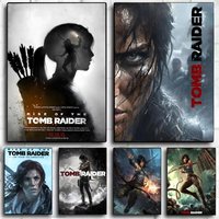1PC Hot Game T-Tomb Raider Anime Poster Wall Art Print Poster Decorative Mural Home Decor Gift Unframed