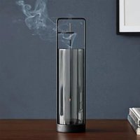 Creative Upside-down Incense Burner Stand with Glass Ash Catcher Backflow Incense Burner Detachable Rustproof
