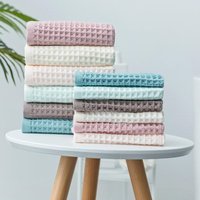 2 stücke Hohe Qualität Baumwolle Handtücher Plaid Handtuch Gesichtspflege Magie Bad Sport Haushalt Nicht-einweg Handtuch
