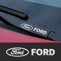 Metal emblem Auto Decor Decals Reflective Car Window Wiper Stickers For Ford Fiesta Fusion Mondeo Mustang Ranger Car Accessories