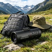 2000X25 HD Waterproof Monocular Telescope 80000M Long Range Pocket Handheld for Hiking Camping Bird Watching Outdoor