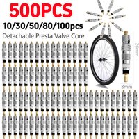 AliExpress NONE 5-500PCS Detachable Presta Bicycle Valve Core Replacement Copper MTB Road Bike Tire Tubes Service Parts Repair Tool 