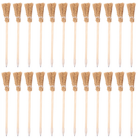 24 Pcs Witch Broom Pencils for Halloween Broomstick Ballpoint Pencils Halloween Party Favors Witch Broom Prop Writing