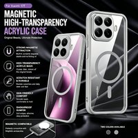 High-transparency Acrylic Skin-feel Scratch-resistant Cover for Xiaomi 17T 15T Pro Magentic Wireless Charging Lens Protect Cover