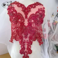 18 Color Hand-sewn Glass Drill Collar.Sparkling Rhinestone Collar Flowers Shawl Shoulders Wedding Dress DIY Patch RS24480