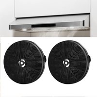 2PCS Kitchen Range Hood Filter Mesh 175x24mm 160x30mm Black Activated Carbon Filter Kitchen Range Hood Accessories