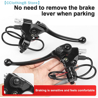 Ultralight Bicycle BMX Brake Handle Electric Bike Cycling Brake Levers V/Disc Brake Handle With Wire Power-off Switch 【AliS8】
