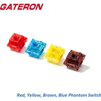 GATERON Phantom Schalter Pre-lubed Klicken Taktile Linear 3 Pin RGB SMD Hot Swap Rot Gelb Blau Braun Gaming mechanische Tastatur