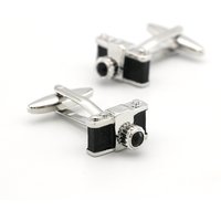iGame Camera Cuff Links Quality Brass Material Black Color Photography Enthusiasts Design Cufflinks For Men Gift