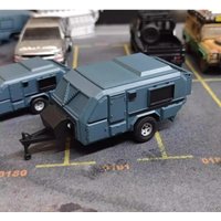 1/64 Car Model Off-road Vehicle Modified Camping Trailer Trailer Trailer RV Station Wagon