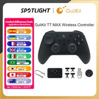 GuliKit TT MAX Wireless Game Controller with Tension Adjustable TMR Joysticks Anti Drift Gamepad for Switch 1/2 PC Android iOS