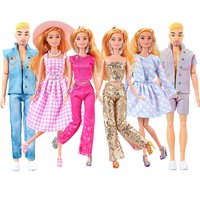 30cm Male/ Female Doll Full Set 1/6 Bjd Ken Doll with Clothes Girls Dress Up Toys Gifts