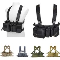 Outdoor Sports Airsoft Gear Combat Assault Molle Vest Accessory Pouch Bag Carrier Tactical Camouflage Chest Rig