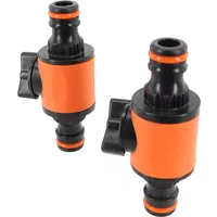 ABS TPR Hose Quick Coupler Set With Shut Off Valve For Lawn Agriculture Villa And Industrial Water Flow Management