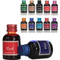 10 Colors 1 Bottle Pure Colorful 30ml Fountain Pen Ink For Refilling Inks Stationery School Office Supplies Drop Shipping