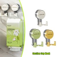 Heavy Duty Vacuum Suction Cup Hooks Fashion Reusable Traceless Clothes Hook for Shower Powerful Clothes Hook Bathroom Accessorie