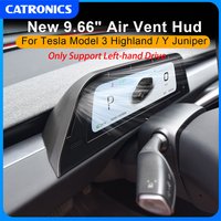 CATRONICS 9.6" HUD with Air Outlet for Tesla Model 3 Highland 2024-2026 & Model Y Juniper 2025-2026 Support Carplay Android AUTO