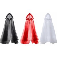 1 piece set of bridal costume accessories, witch vampire cosplay veil, Halloween double cloak game, horror party costumes, props