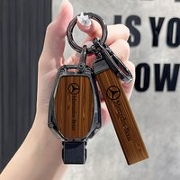 Car Key Case Cover Key Bag Shell Fob For Mercedes Benz A B C S Class AMG GLA CLA GLC W176 W221 W204 W205 Key Bag Accessories
