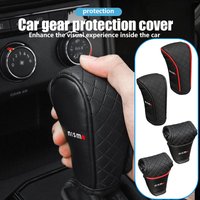 For Nissan Car Center Console Gear Shift Knob Protection Cover Handle Case Micra Qashqai Juke Leaf Navara Serena Pathfinder 370Z