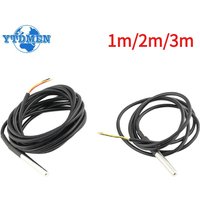 1PCS 18B20 Stainless Steel Waterproof DS18B20 Temperature Probe 1m/2m/3m Temperature Sensor Cable , for Arduino