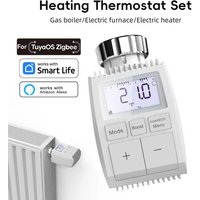 Tuya ZigBee Radiator Actuator Valve Smart Thermostatic Valve TRV with Internal Temperature Sensor For Tuya Smart Alexa Control