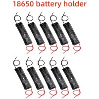 18650 Battery Holder 10Pcs Power Bank Plastic Battery Storage Box Case With Lead Wire 150mm Hold 1X 18650 Battery