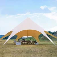 Pop Up 10x10 Canopy Tent Outdoor Large Marquee Tent Canopy Rainproof Sun Blocking Canvas Event Exhibition Wedding Party Canopy