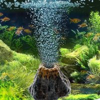 Aquarium Volcano Shape Air Bubble Stone Oxygen Pump Decoration Fish Tanks Landscaping Simulation Volcano Aquarium Accessories