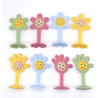 1/4/8pcs Rotating Rattle Ball Grasping Activity Baby Development Toy Silicone Teether Baby Sensory Toys for Babies Baby Toys