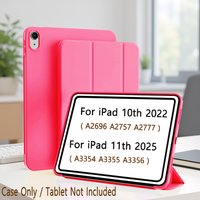 Case for iPad (A16) 11th Generation 11 Inch 2025/10th Generation 10.9 Inch 2022 Magnetic Flip Smart Cover Soft Silicone Shell