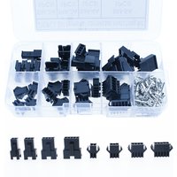 200PCS 2.54mm Pitch 2/3/4/5Pin JST SM Connectors Male and Female Header Plug Housing Pin Connectors Crimp Terminal Adapter