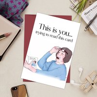 1PC Funny Birthday Card Suitable for Sending To Elders. It Is Suitable for Sending To Parents, The Elderly And Unique Gifts