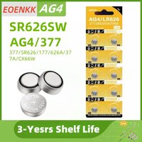Hot 10-50PCS AG4 Button Batteries 377 SR626SW SR626 177 376 626A LR66 LR626 Cell Coin Alkaline Battery For Watch Toys Clock