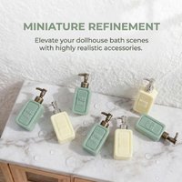 Miniature Dollhouse Soap Dispenser 4Pcs Set Split Bottle Pretend Play Model for Kids Decor Educational Game ToysHot