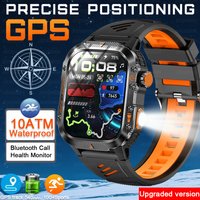 2026 New Outdoor Sports Smartwatch Man GPS Motion Track Bluetooth Call 540mAh Battery Heart Rate 3ATM Waterproof Men Smart Watch