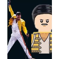 Queen Freddie Mercury Rock Star Mini Man Figurine Building Blocks Bricks