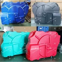 No-Disassembly Bike Transport Box Hard Shell Mountain Road Bike Transport Bag with Wheels