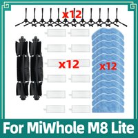 Compatible for 샤오미 미홀 MiWhole M8 Lite Robto Vacuum Cleaner Main Side Brush Mop Cloth Rag Hepa Filter Accessories Spare Parts